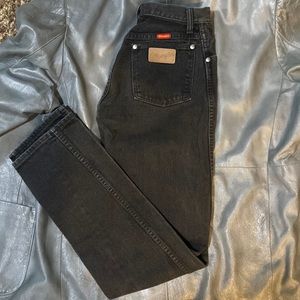 Black high waisted wrangler pants